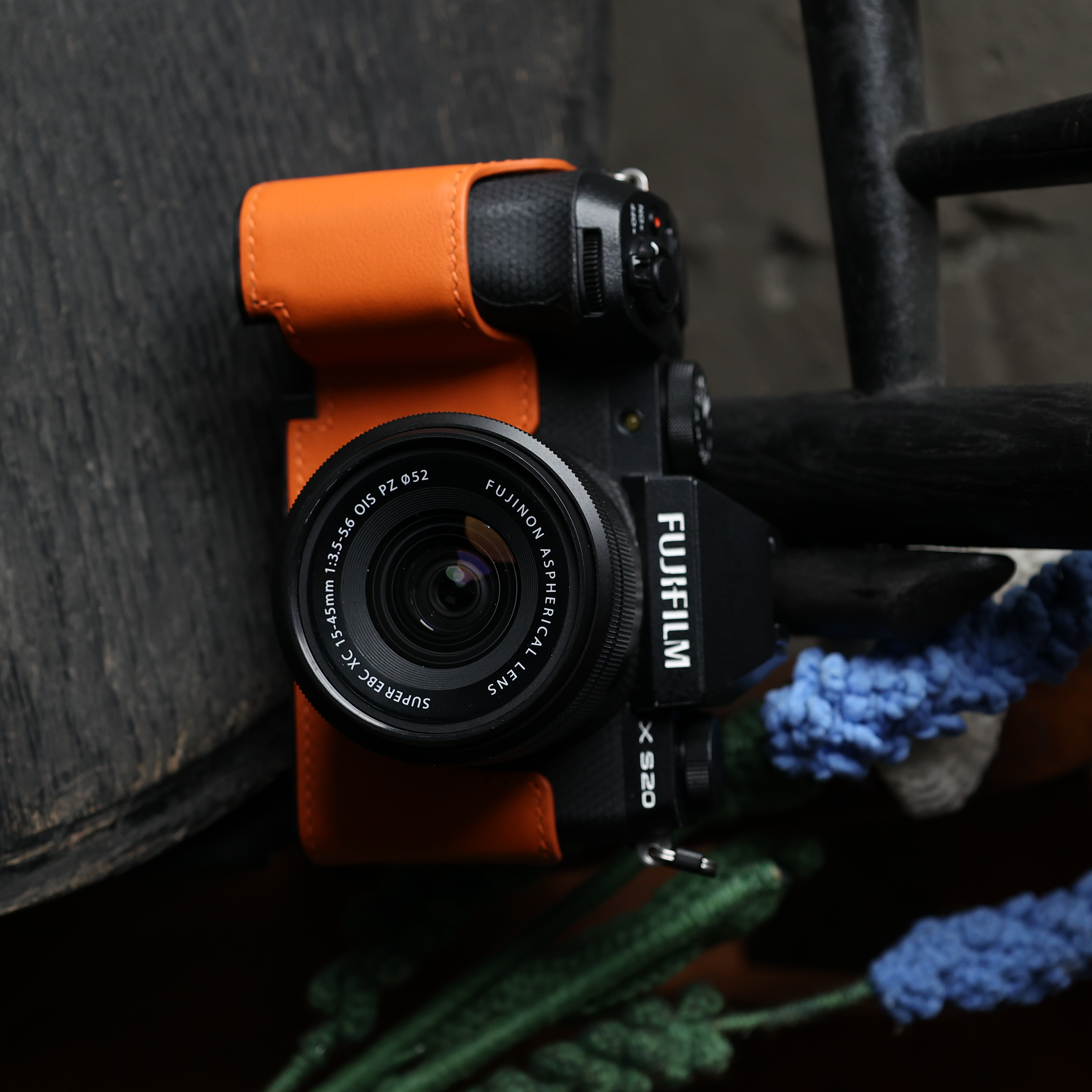 cam-in富士xs20相机牛皮保护套