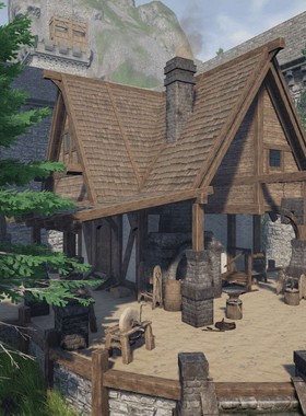 UE4 虚幻4 Blacksmith ForgeUE4欧洲铁匠铺场景模型