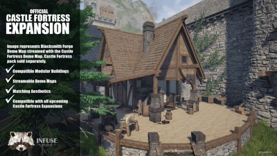 UE4 虚幻4 Blacksmith ForgeUE4欧洲铁匠铺场景模型