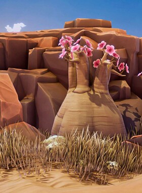 UE4 虚幻4 Crimson Desert Landscape 沙漠场景模型包