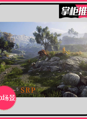U3D岩石山场景 Rocky Hills Environment - Mega Pack (SRP) 4.0