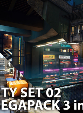 UE4UE5日本城市地铁场景 City Environment Megapack vol 02