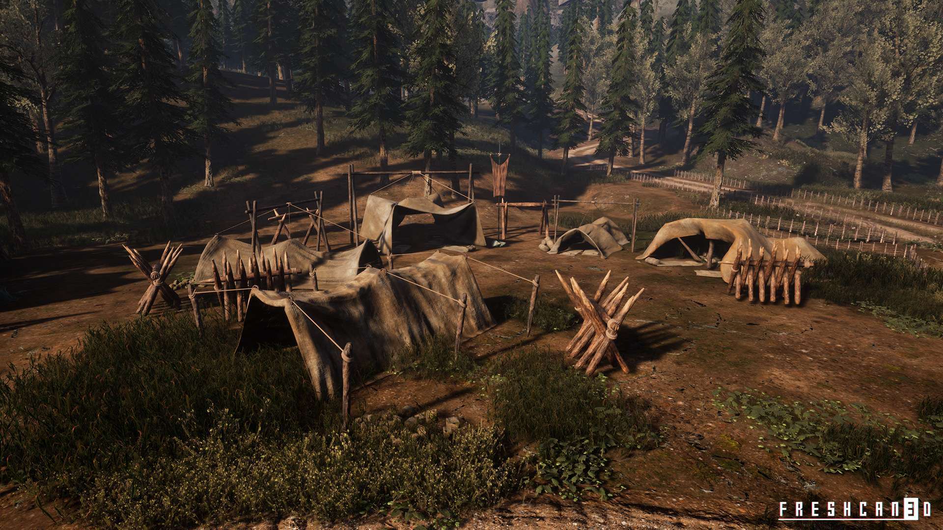 UE4 虚幻4资源 帐篷模型 Medieval Tents & Camping Props Pack