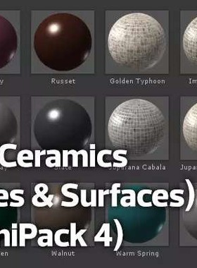 U3D资源 HD Ceramics (Tiles & Surfaces) (MiniPack 3) 1.0