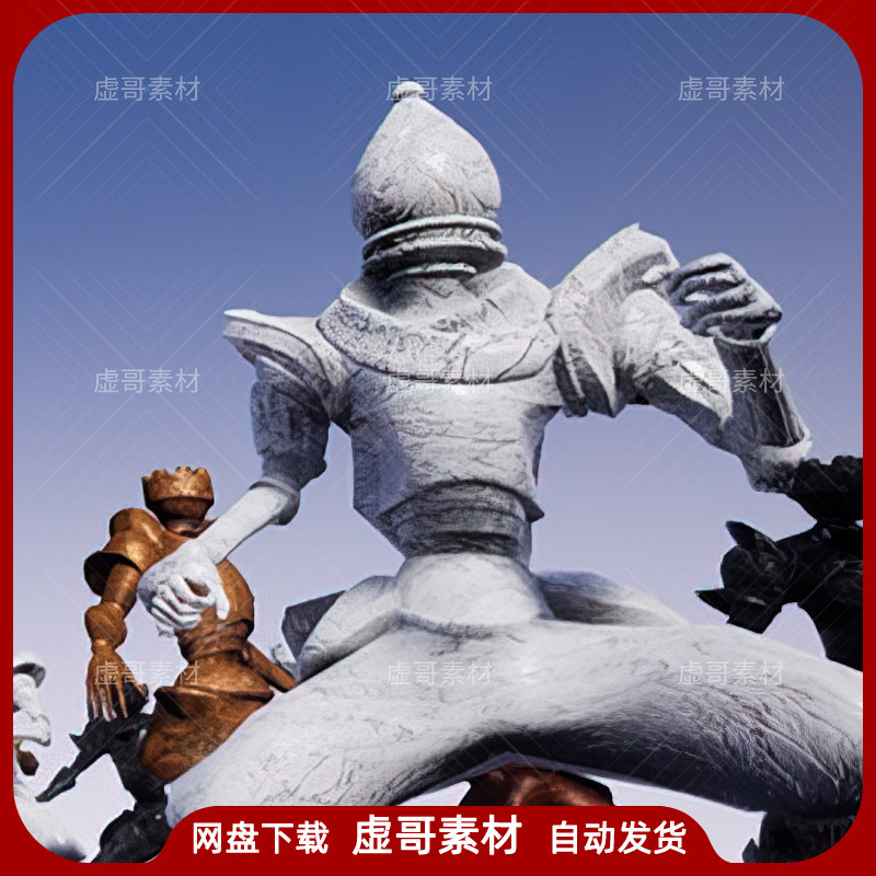 ue4ue5角色 bishop and rook set 国际象棋拟人骑士角色动画