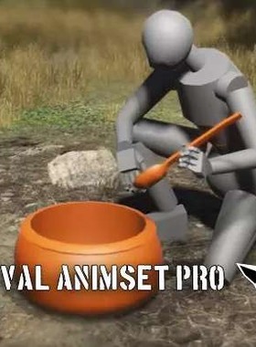 U3D模型 生存冒险游戏动画 Survival Animset Pro vol.2 1.0