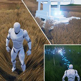 [UE4蓝图] 动态草系统蓝图 Dynamic Grass System 4.22-4.27