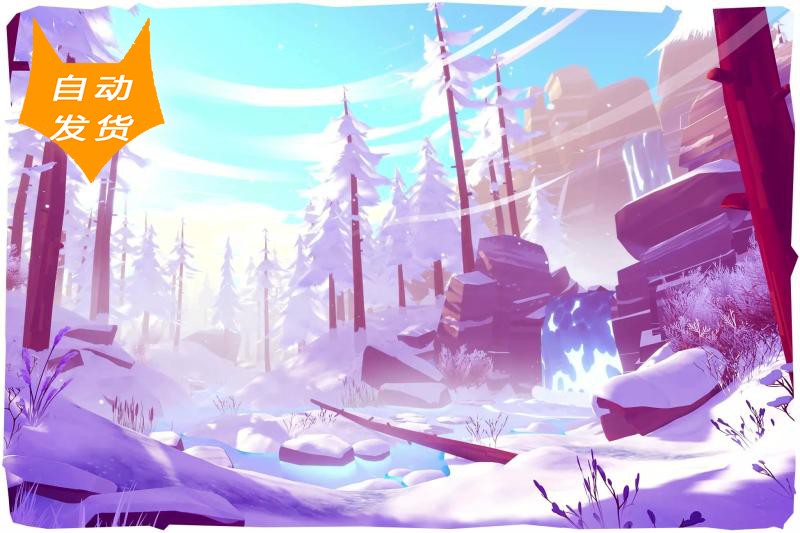 U3D场景 卡通唯美冰雪森林自然场景 STORY - Northern Nature 1.3使用感如何?