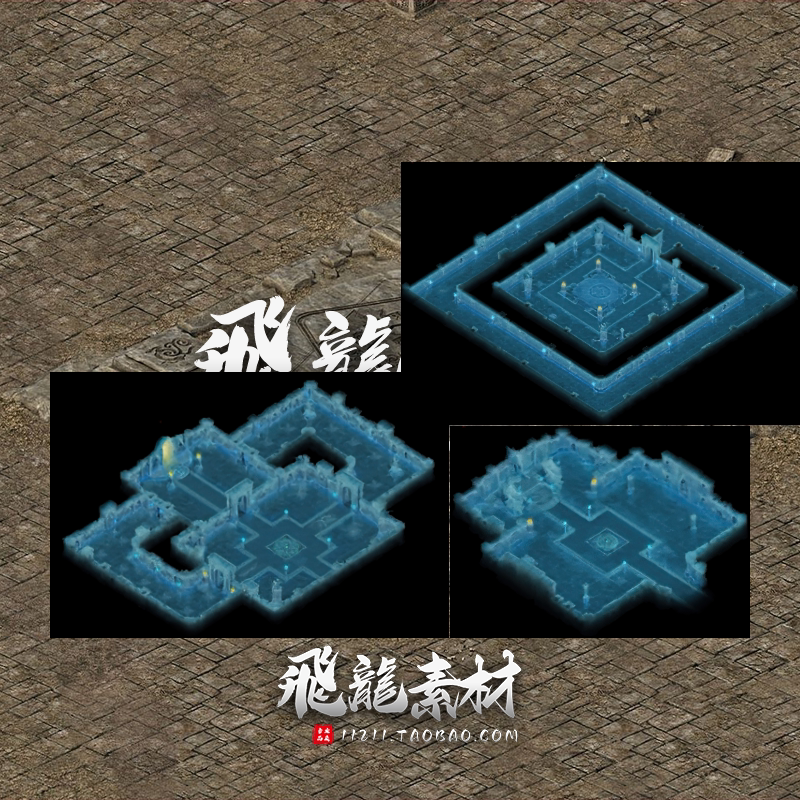 传奇高清副本地图素材3个体系