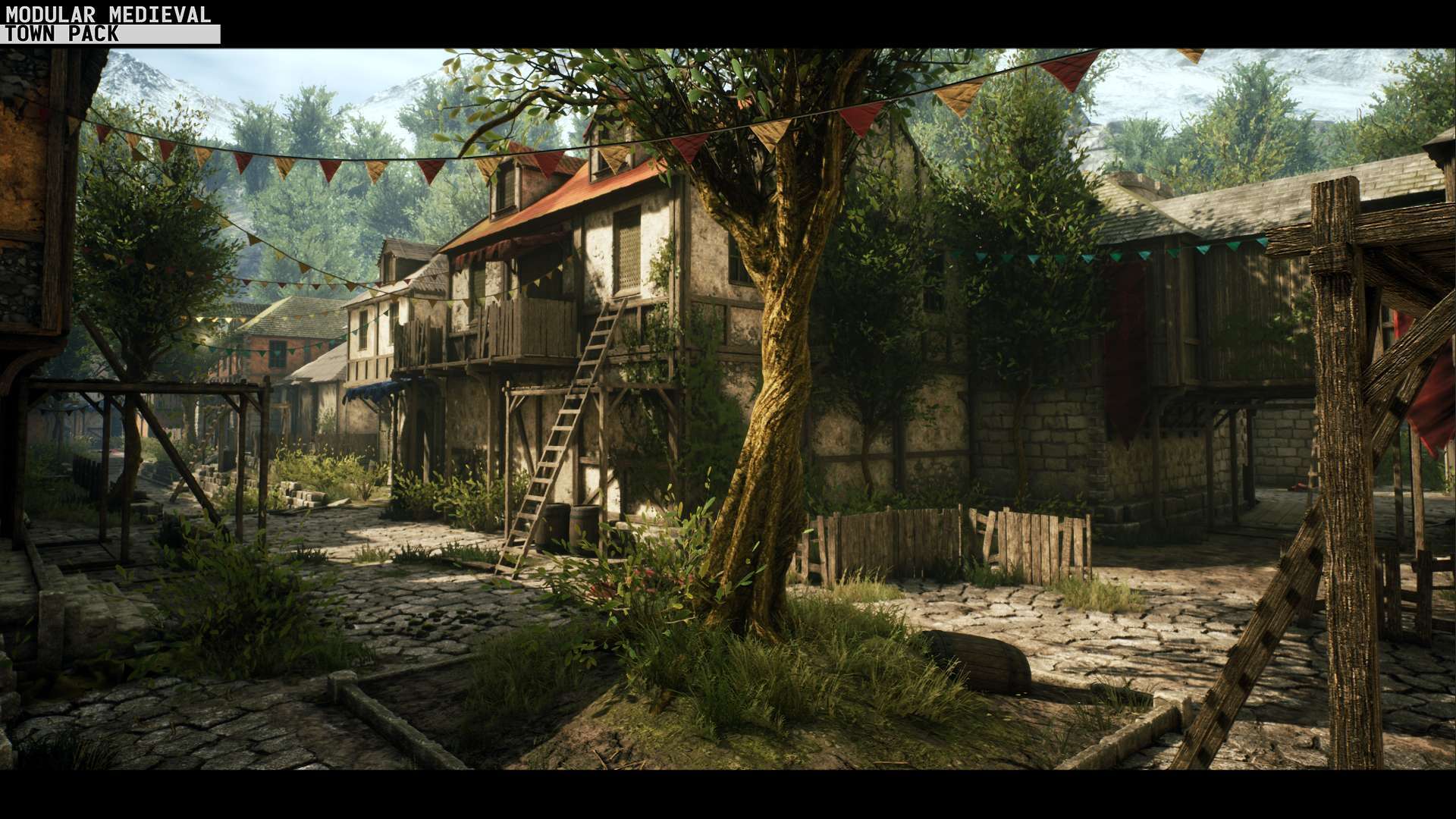 UE4 虚幻4 中世纪资源包 MODULAR MEDIEVAL ASSET PACK 4.19-4.25