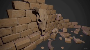 UE4 虚幻4 Hellish Ruins Mini Pack 4.14-4.16 地狱废墟迷你包