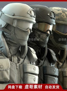 UE4UE5模型 Assault Character Pack Remastered 军队士兵角色