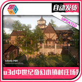 Fantasy for Town Medieval Village Environment RPG FPS