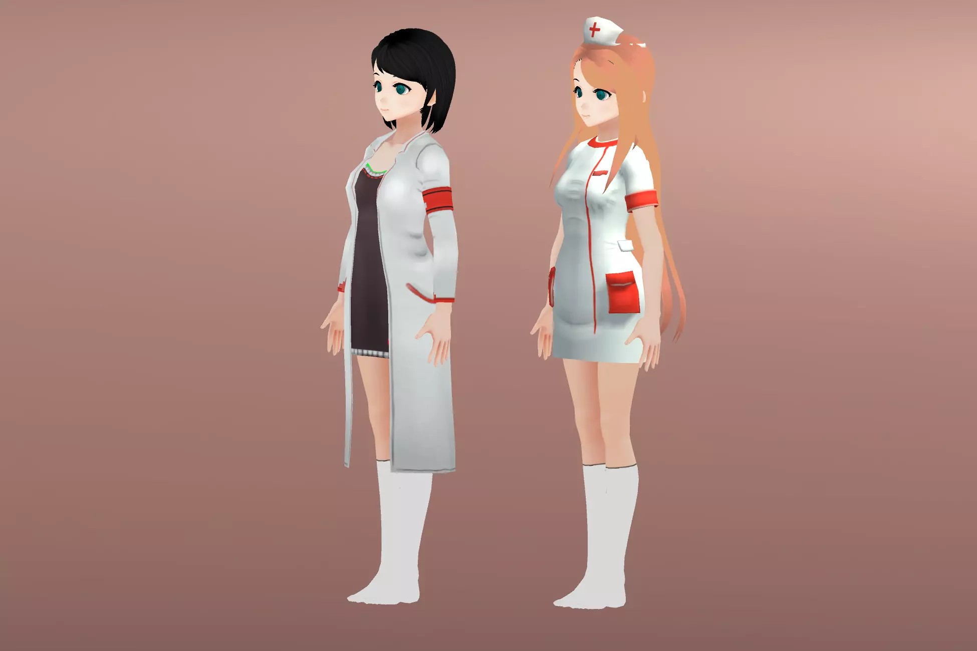 U3D模型护士小姐姐 Nurses- Anime Girl Characters 1.1