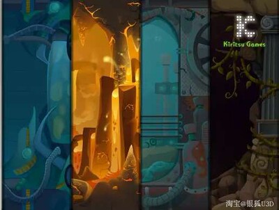 U3D 地下世界背景贴图 Underground Backgrounds 1.0