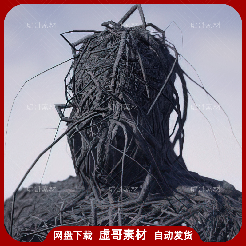 UE4UE5怪物模型 Twig People 恐怖游戏树枝人怪物模型含动画