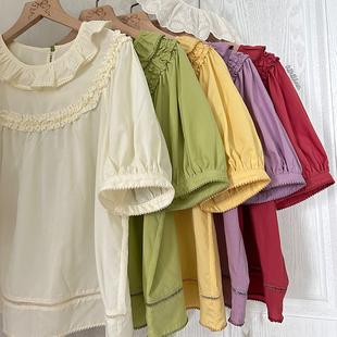 罗曼猫衬衫 曲牙对丝工艺 再贩 天丝 百搭好穿清凉 8色 现货页