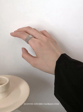 小众金属感戒指INS百搭个性嘻哈