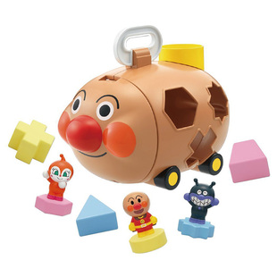 现货日本面包超人形状对应球配对球形积木猪仔球认知益智玩具屋