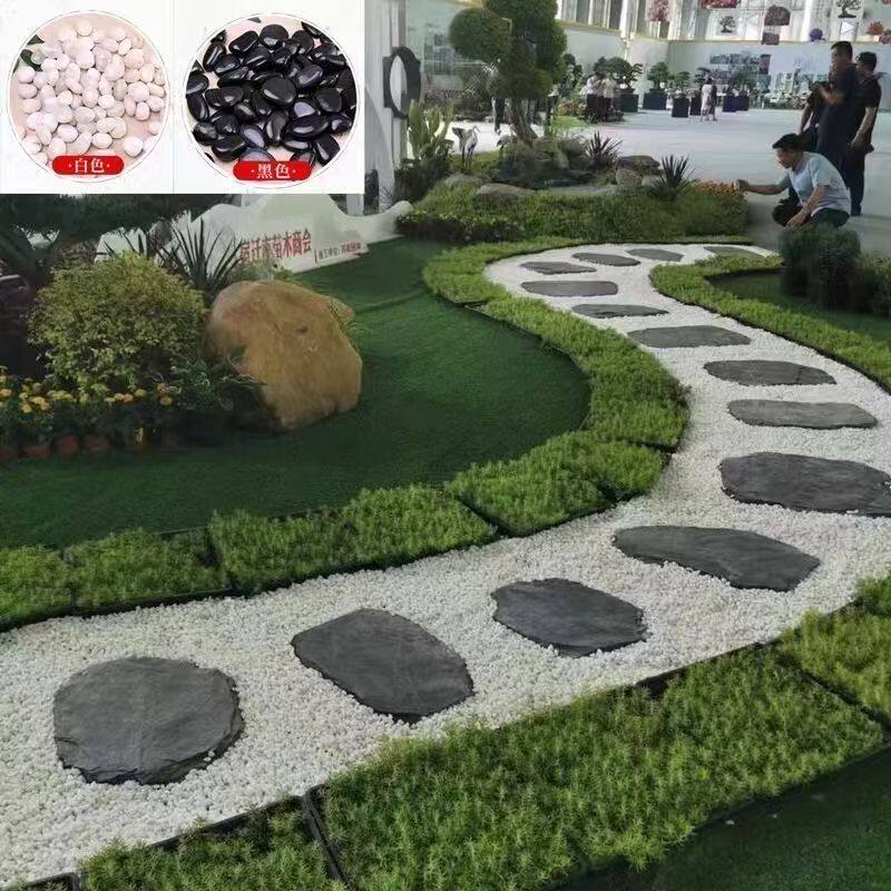 青石板踏步石庭院花园石板路草坪汀步石户外铺路石天然石材垫脚石