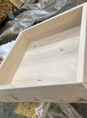 外40*40*10厘米全柏木带盖子装花盒子玫瑰花木盒礼物礼品盒工具盒