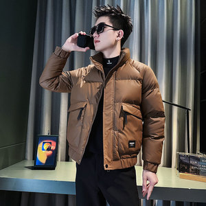 MF71-P138 控178 冬季社会小伙店主风立领棉衣棉服外套 咖1图片