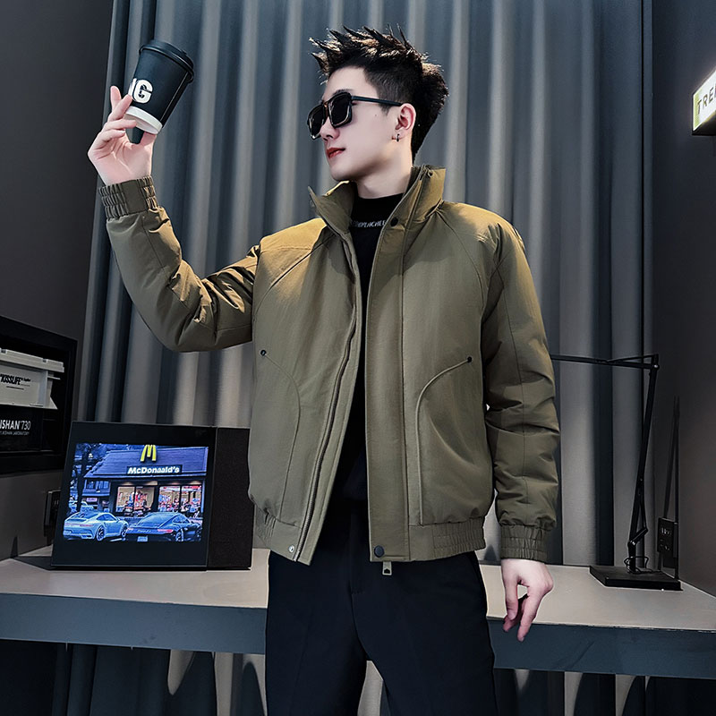 MF94-P138控188冬季社会小伙加厚保暖立领棉衣棉服外套绿色2,男装棉衣,电商A220