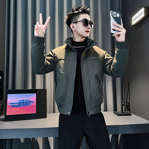 MF99-P138 控178  冬季社会小伙加厚保暖立领棉衣棉服外套 黑1图片