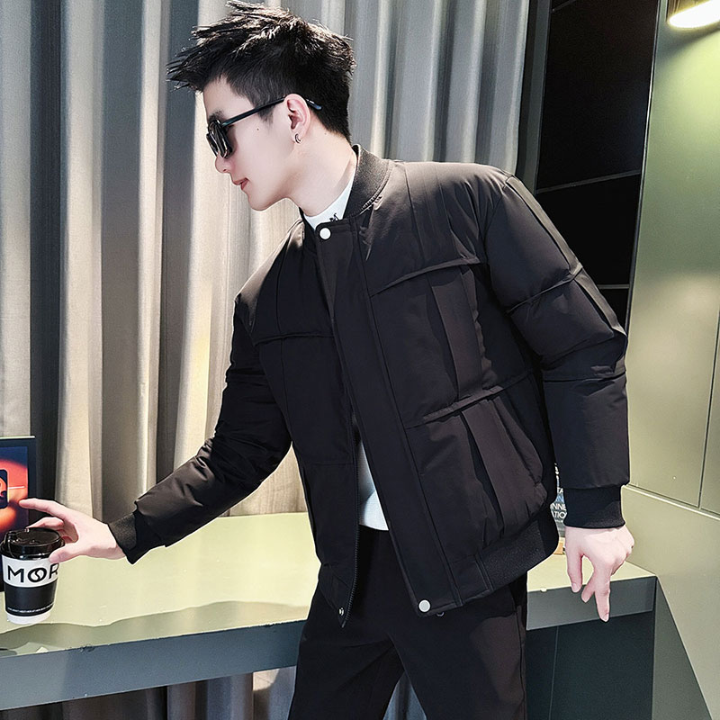 MF75-P138控178冬季社会小伙店主风棒球领棉衣棉服外套黑1,男装棉衣,电商A220