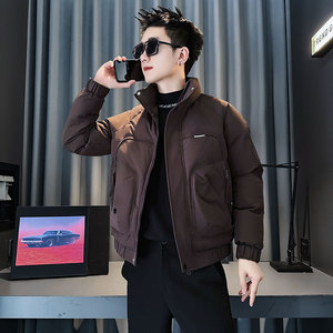 MF86-P138 控178  冬季社会小伙加厚保暖立领棉衣棉服外套 黑色1图片