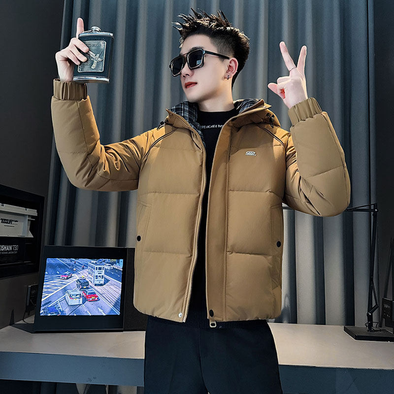 MF105-P138控178冬季社会小伙加厚保暖棉衣棉服连帽外套黑色1,男装棉衣,电商A220