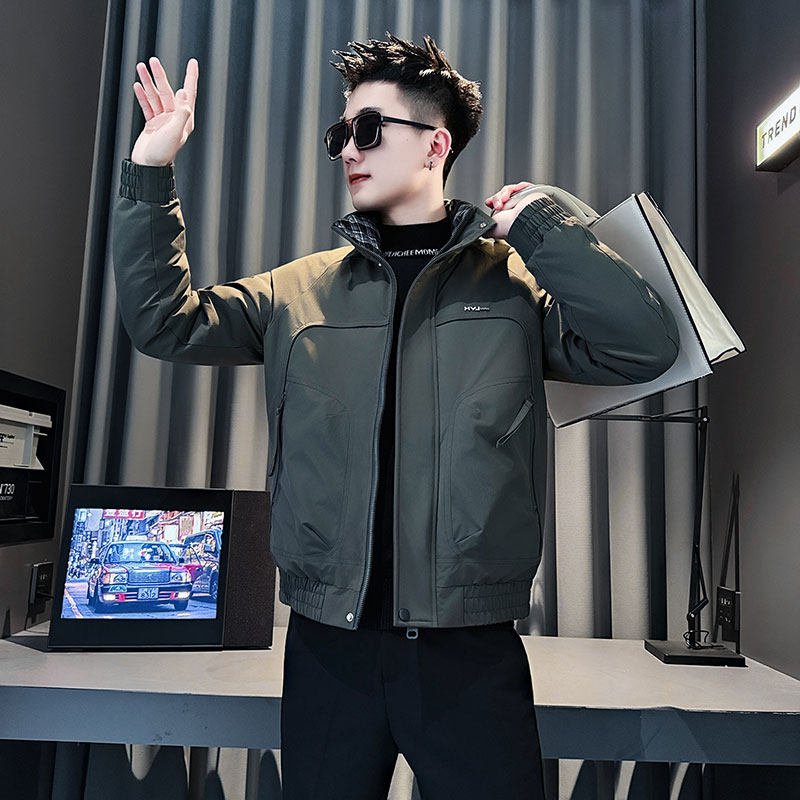 MF99-P138控178冬季社会小伙加厚保暖立领棉衣棉服外套绿色1,男装棉衣,电商A220