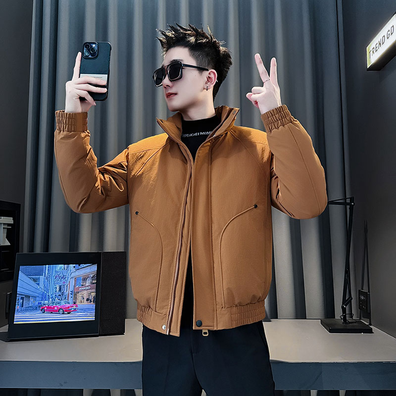 MF94-P138控188冬季社会小伙加厚保暖立领棉衣棉服外套黄色1,男装棉衣,电商A220