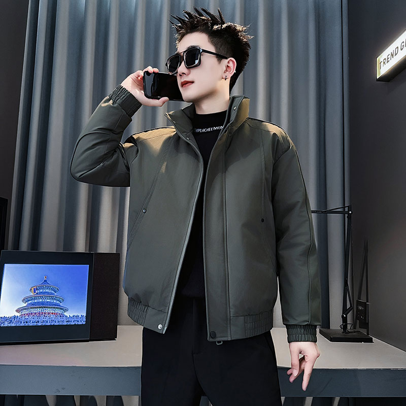 MF103-P138控178冬季社会小伙加厚保暖立领棉衣棉服外套黑色1,男装棉衣,电商A220