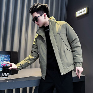 MF84-P138 控178  冬季社会小伙加厚保暖立领棉衣棉服外套 卡色1图片