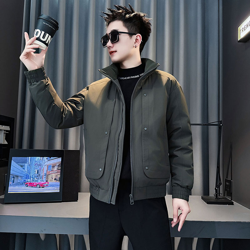 MF93-P138控188冬季社会小伙加厚保暖立领棉衣棉服外套咖色2,男装棉衣,电商A220