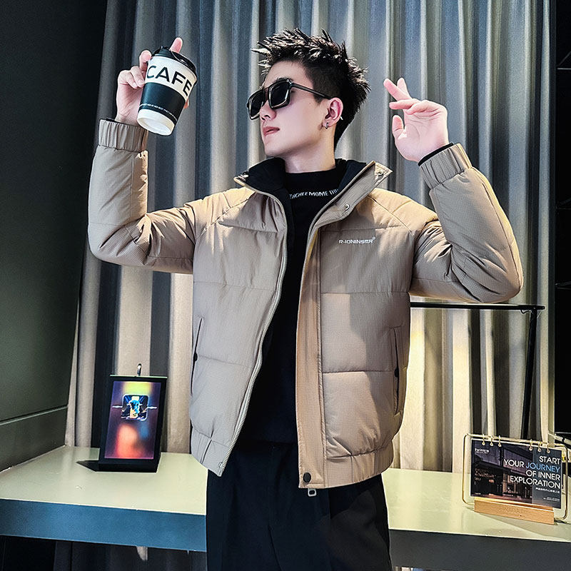 MF61-P138控178冬季社会小伙店主风立领棉衣棉服外套绿1,男装棉衣,电商A220