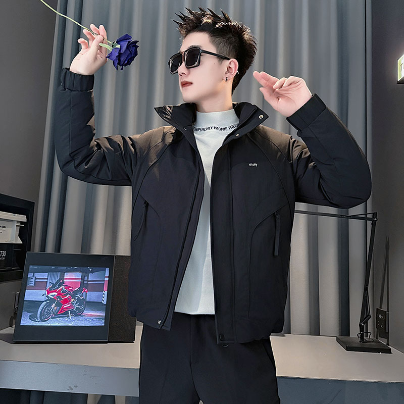 MF101-P138控178冬季社会小伙加厚保暖立领棉衣棉服外套绿色1,男装棉衣,电商A220