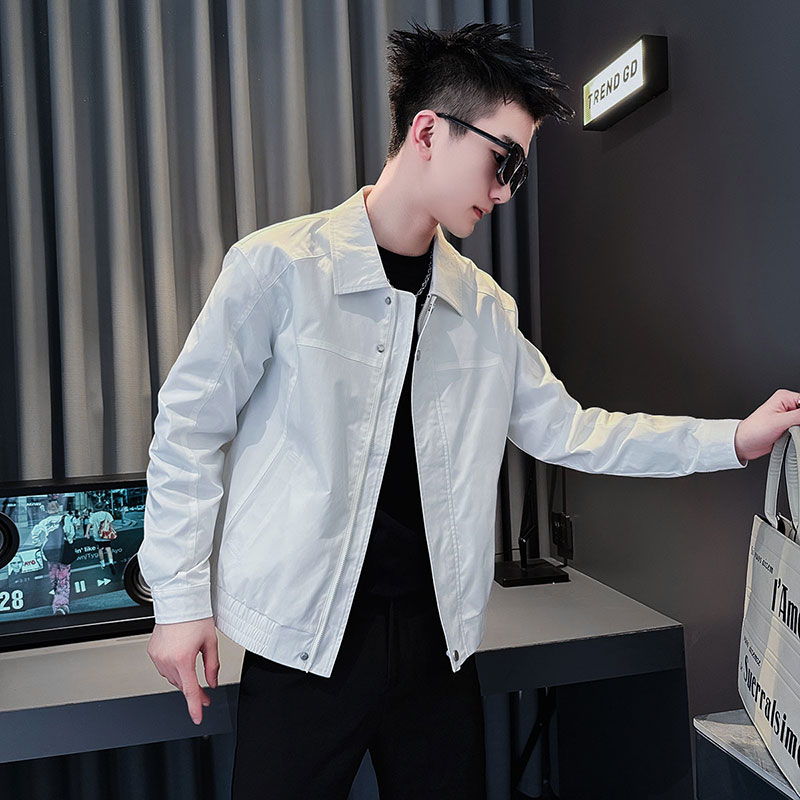 SJ126-P98控138社会小伙夹克外套男潮店主风上衣红,男装夹克,电商A220