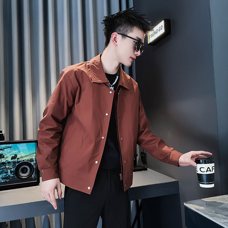 SJ114-P98控138社会小伙夹克外套男潮店主风上衣黑1,男装夹克,电商A220