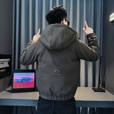 MF107-P138控178冬季社会小伙加厚保暖棉衣棉服连帽外套黑色2，男装棉衣，电商A220