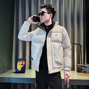 MF59-P138控178冬季社会小伙店主风立领棉衣棉服外套白1