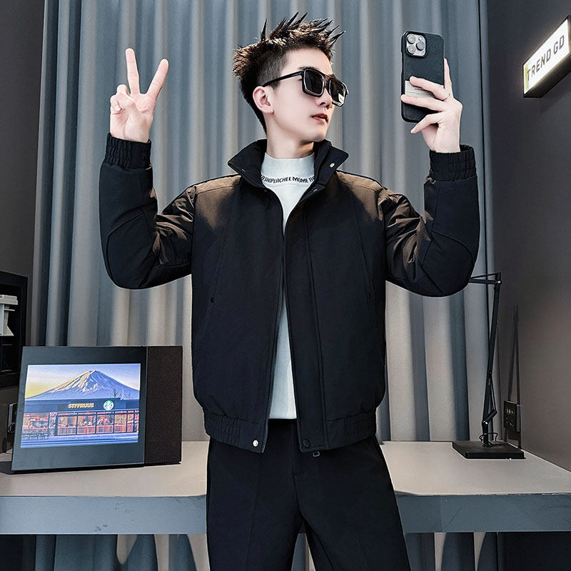 MF103-P138控178冬季社会小伙加厚保暖立领棉衣棉服外套绿色1,男装棉衣,电商A220