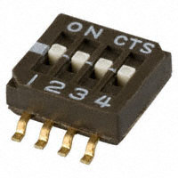 CTS DIP 开关 单刀单掷 0.1A  50VDC 4POS　218-4LPST