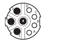 Amphenol 连接器 圆形外壳 母触点插头 8路 MB1EJN0800