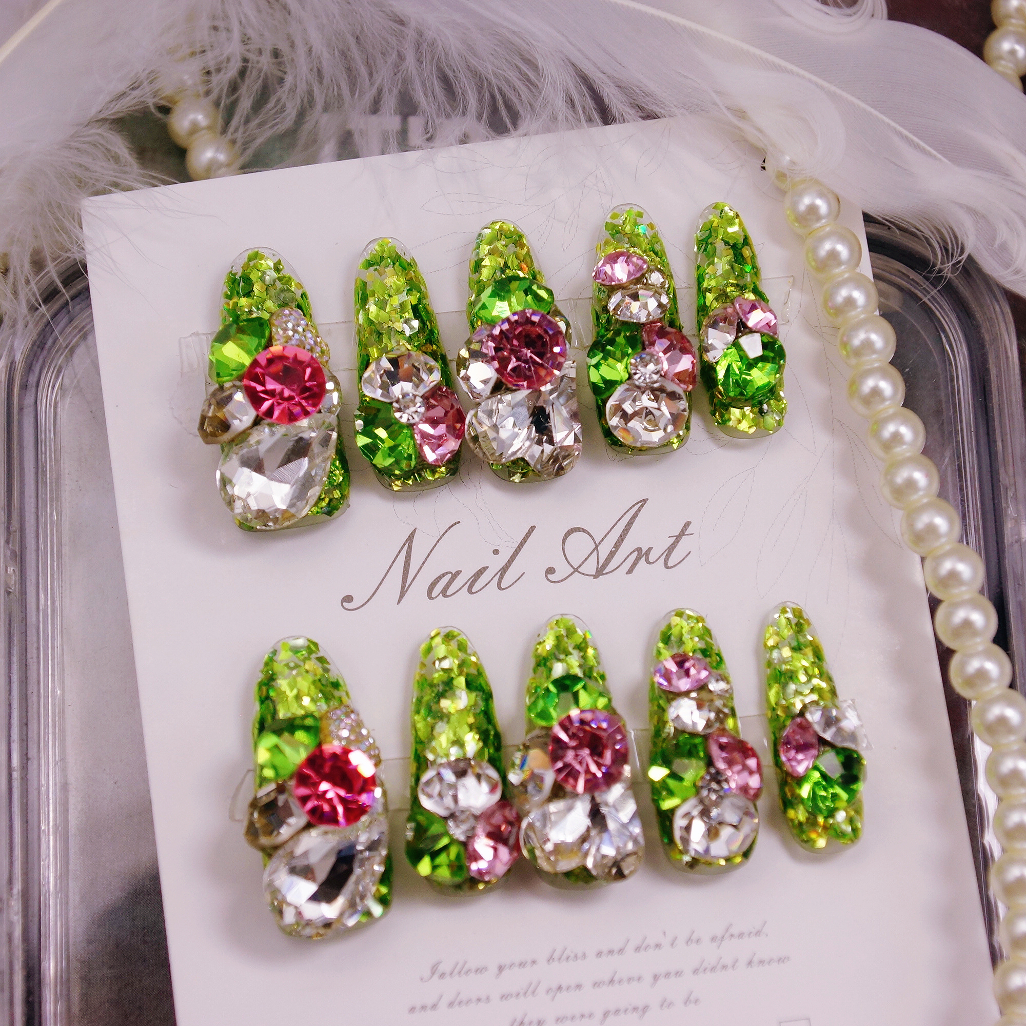 春藤钻语纯手工新款小众穿戴甲