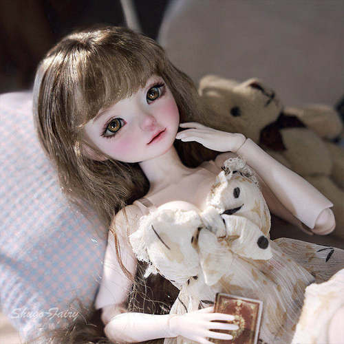 6分bjd女娃咕咕居家服树脂玩偶