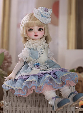 官方正版6分bjd娃娃香香复古蛋糕裙可爱娃娃SD多关节可动玩偶潮玩