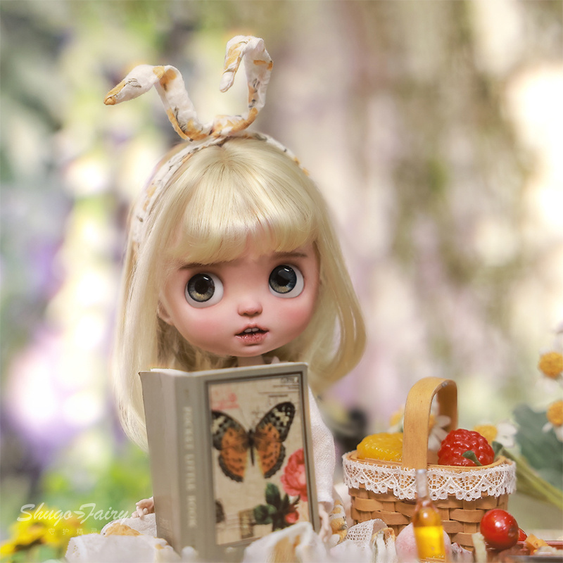 bjd娃娃6分Lime粟米橘色小黄花