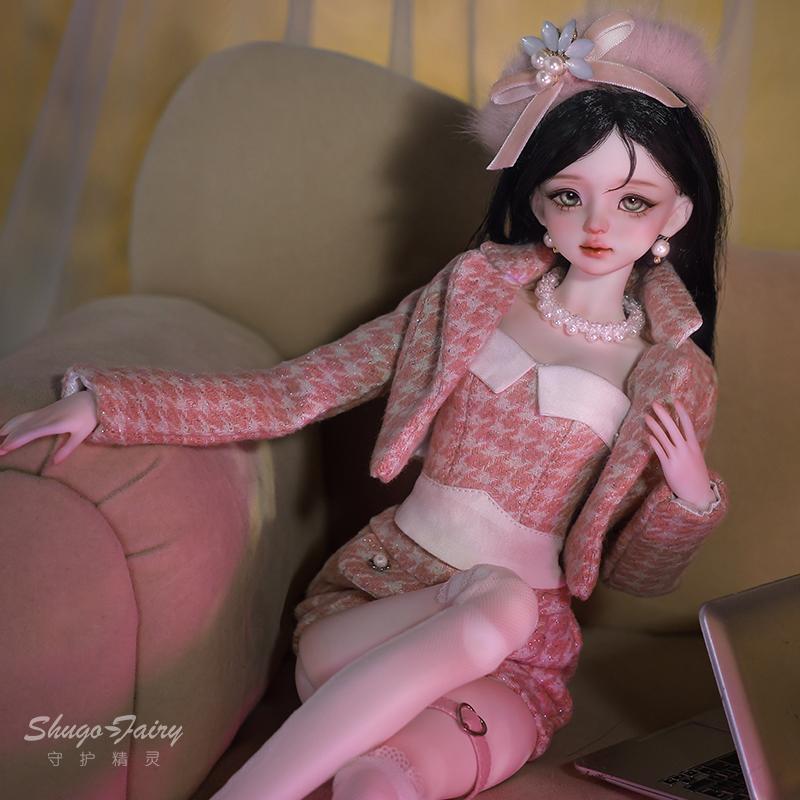 4分BJD娃娃咪呜ootd穿搭小香风